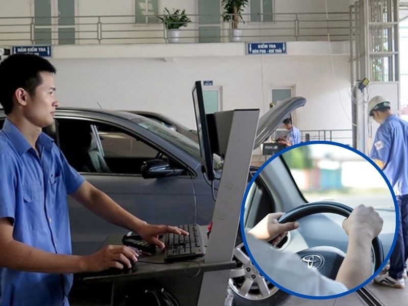 Tài xế thay bạn hoàn tất quy trình lái xe hộ đi đăng kiểm