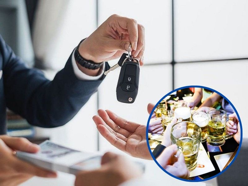 lái xe hộ sau khi uống rượu bia